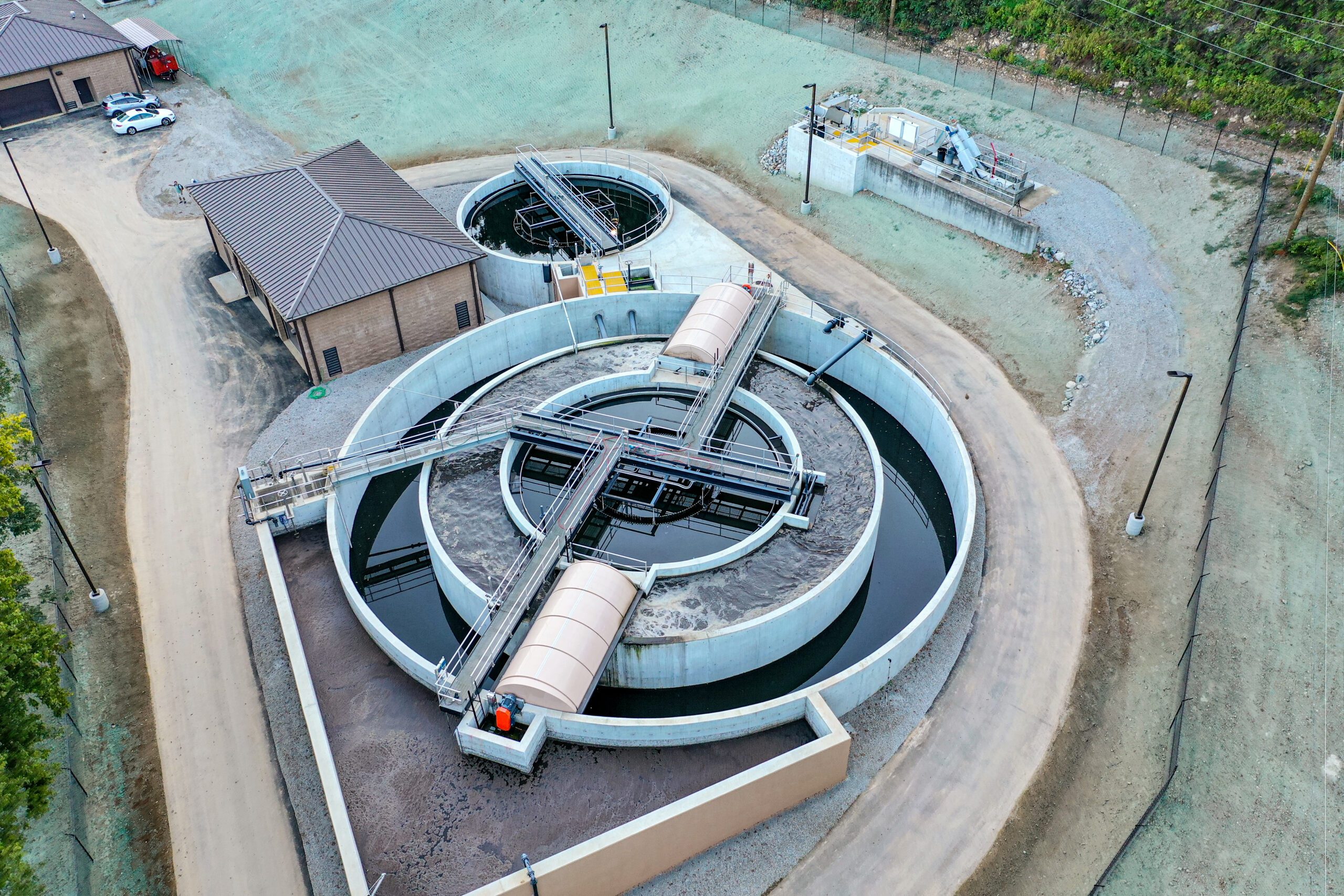 clarifier at Bull Shoals Wastewater Treatment Plant